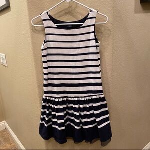 GAPKIDS Navy/White Stripe Dress Size XL(12)
